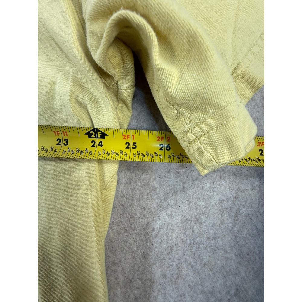 Vintage 2001 Looney Tunes Taz Tasmanian Devil Yellow V-Neck Graphic Tee T2103 - Picture 7 of 9